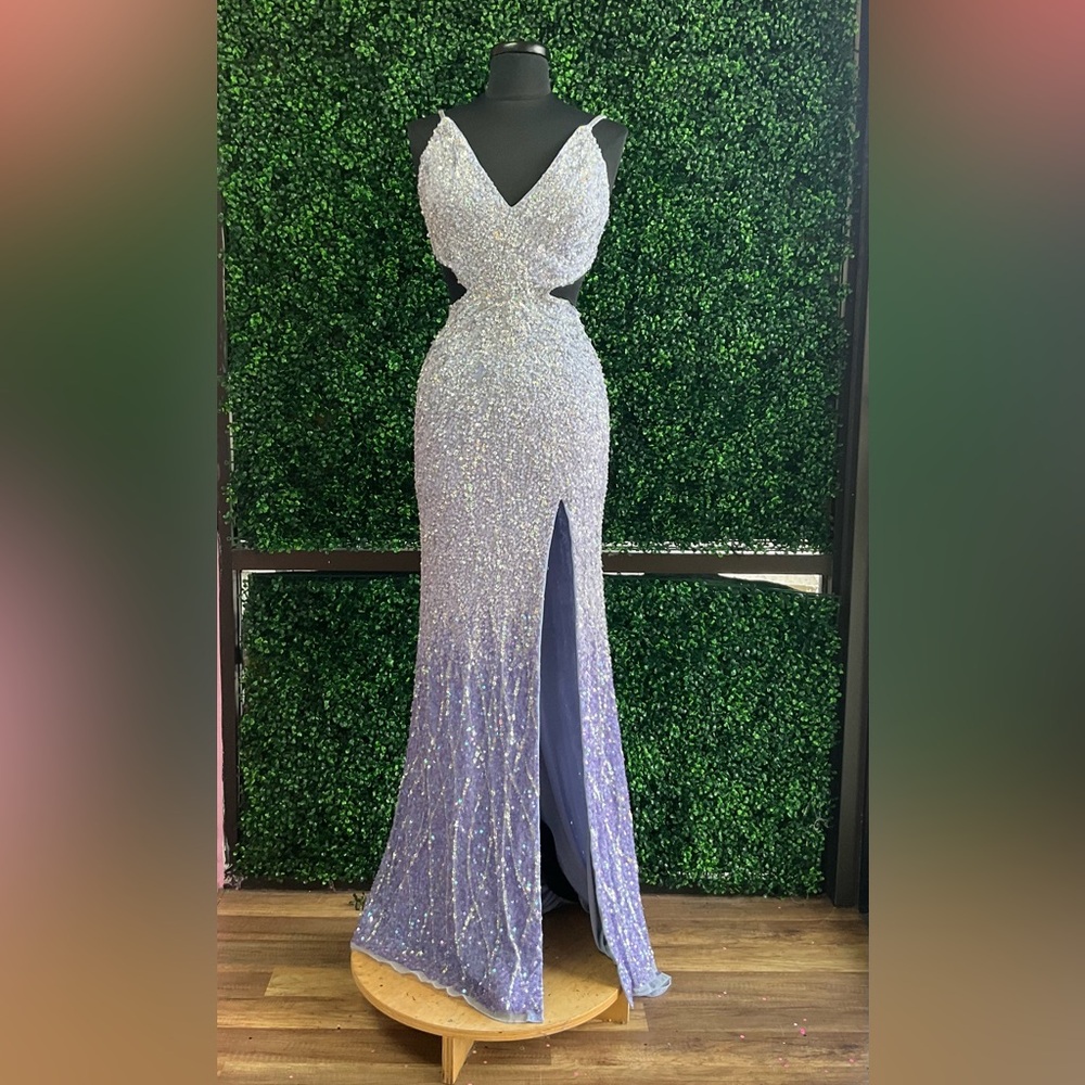 Primavera Couture Lavender Sequin Gown